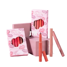 Het roteren Sharpenable Matte Lip Liner Crayon Smudge Bestand het Hydrateren Naakte voelt Fluweelachtig Lippenstift