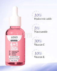 30ML Hyaluronic Zuur Collageen 4 van het vitamine Cserum in 1 Gezichtsserum voor Vrouwen