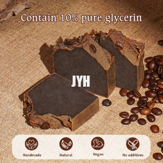 80 g/pcs Koffie Gezicht Zeep Koudproces Fruit Geurige Handzeep
