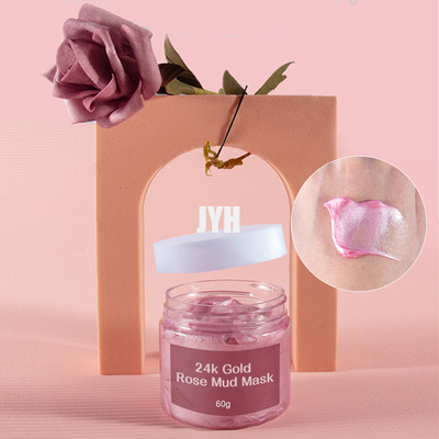 Verhelderend roze 24-karaats gouden rozenmoddermasker GMPC gezichtsmasker voor vette huid