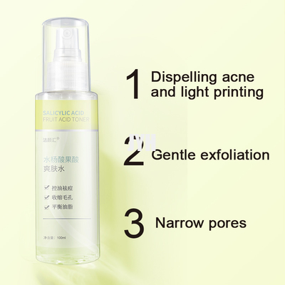 Salicylic Zuur dat Gezichtstoner ODM Poriën hydrateert die Toner minimaliseren