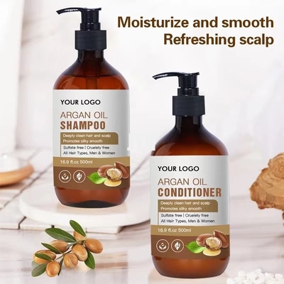 Shampoo en Veredelingsmiddel Organisch Argan Oil van het sulfaat de Vrij Voedend Haar