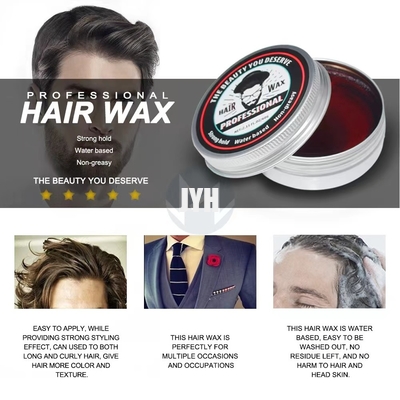 60g/stk Mens Cream Pomade Medium Hold Op waterbasis All Day Hold Premium Hair Styling Wax