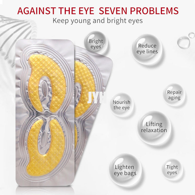 24k de gouden Huidzorg die Eyecare-Schoonheidsmiddelen bevochtigen verwijdert Dirk Circles Collagen Hydrogel Eye-Flard