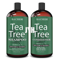 470ml van het de Boomshampoo en Veredelingsmiddel van de vitamine C+e Thee Reeksen Organisch Natuurlijk Reparatie Beschadigd Haar