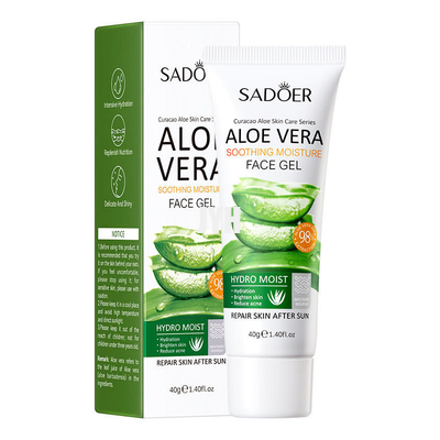 40g het organische Voeden van Aloëvera gel deeply hydrating skin na de Zorg van de Zonhuid