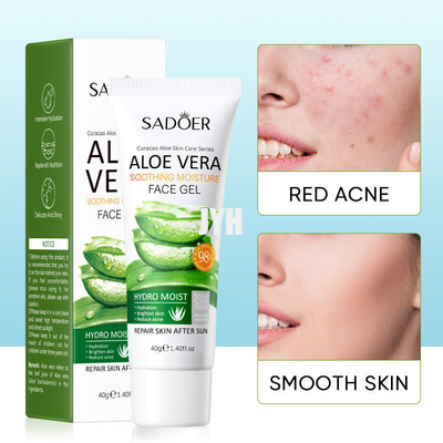 40g het organische Voeden van Aloëvera gel deeply hydrating skin na de Zorg van de Zonhuid