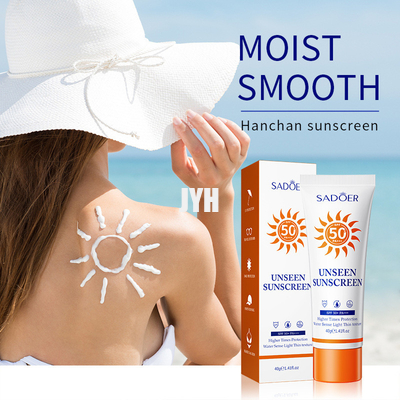 Natuurlijk van het het Zonneschermzinkoxide van de Zink Dagelijks Slijtage Fysiek Spf 50+ Bestand Water