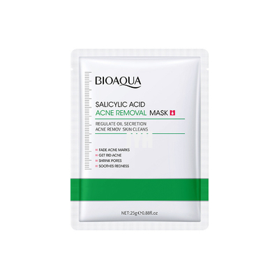 OEM Salicylic Zure Acnemasker krimpt Poriën die Bevochtigend Gezichtsbladmasker ophelderen
