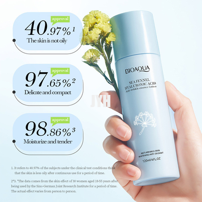 120ml Toner van de huidzorg en Overzeese van de Lotion Bevochtigende Huid Venkel Hyaluronic Zure Antirimpel