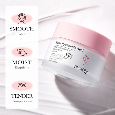 Rose Hyaluronic Acid Moisturizer Facial-Room Ophelderende Huid het Aanhalen Room 50g