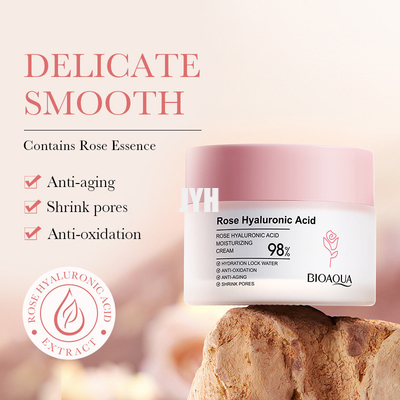 Rose Hyaluronic Acid Moisturizer Facial-Room Ophelderende Huid het Aanhalen Room 50g