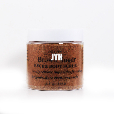 ODM Bodycare Schoonheidsmiddelen Natuurlijke Exfoliating die Organisch Bruin Sugar Salt Body Scrubs witten