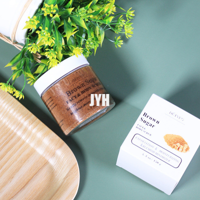 ODM Bodycare Schoonheidsmiddelen Natuurlijke Exfoliating die Organisch Bruin Sugar Salt Body Scrubs witten