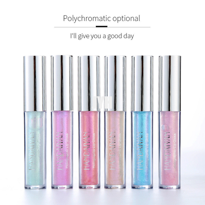 3ml plaatste de de Gloed Glanzende Lipgloss van het gezichtsoog 6 Kleurenflikkering Waterdichte Langdurige Make-upuitrusting