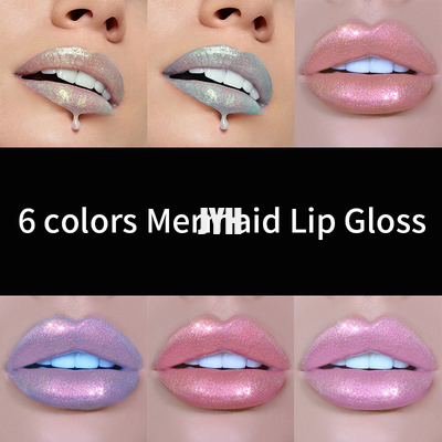 3ml plaatste de de Gloed Glanzende Lipgloss van het gezichtsoog 6 Kleurenflikkering Waterdichte Langdurige Make-upuitrusting