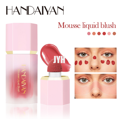 7g de make-upvloeistof bloost 6 Kleuren Slijtvast Smudge Bewijs de Zachte Room voor Wangen bloost