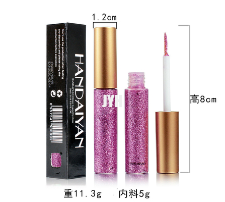 MSDS 10PCS/Reeks schitteren Oogvoering voor Vrouwen Gemakkelijk om Met pigment gekleurd Rood Witgoud te dragen de Vloeibare Eyeliner Make-up schittert