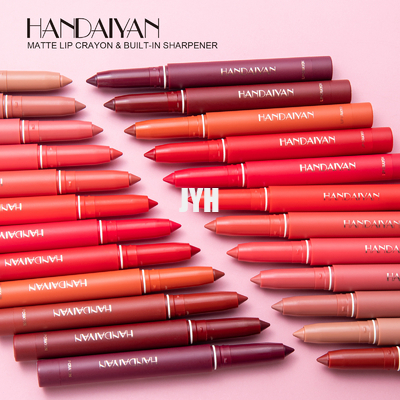Het roteren Sharpenable Matte Lip Liner Crayon Smudge Bestand het Hydrateren Naakte voelt Fluweelachtig Lippenstift