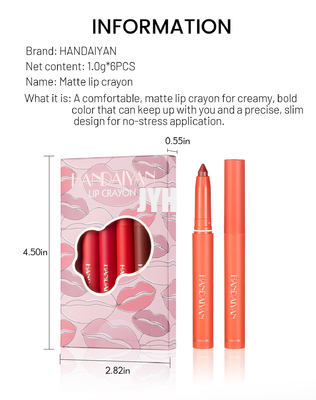 Het roteren Sharpenable Matte Lip Liner Crayon Smudge Bestand het Hydrateren Naakte voelt Fluweelachtig Lippenstift