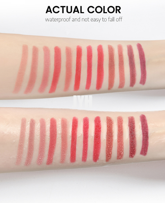 Het roteren Sharpenable Matte Lip Liner Crayon Smudge Bestand het Hydrateren Naakte voelt Fluweelachtig Lippenstift