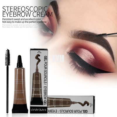 Waterdichte Vloeibare Wenkbrauwroom met Gel van de de Kleurstofwenkbrauw van de Borstel het Langdurige Make-up