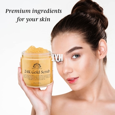 250g het veganist24k Goud schrobt van Room het Bevochtigen en Exfoliating Lichaam