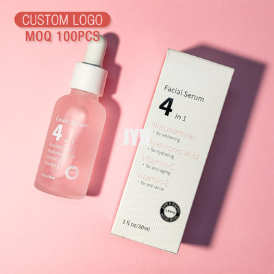 4 in 1 Vitamine C van het Gezichtsserum 30% met Ha-Nicotinamide anti-Veroudert het Hydrateren Wittend Huidserum