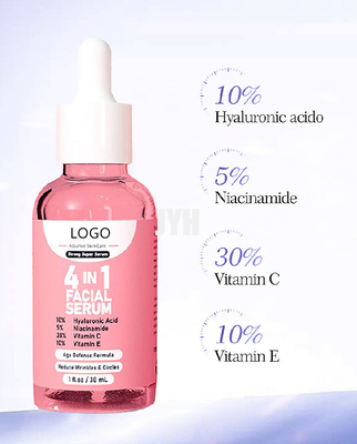 30ML Hyaluronic Zuur Collageen 4 van het vitamine Cserum in 1 Gezichtsserum voor Vrouwen