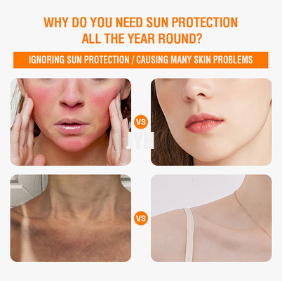 Het bevochtigen van Al Natuurlijk Spf 50 Zinkoxidezonnescherm met het Bloklotion van de Kleurenzon