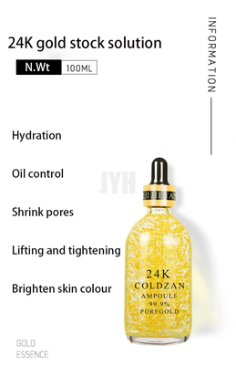 24k gouden Hyaluronic Zuur Gezichtsserum die Anti het Verouderen Serum met Peptides bevochtigen