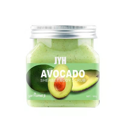 ODM schrobt het Avocado Gezichtslichaam het Organische Diepe het Reinigen van Exfoliante Bevochtigen