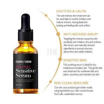 Oem Private Label Biologisch anti-roodheid serum voor het verminderen van roodheid gezichtsserum