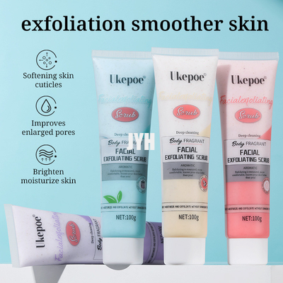 100g Sugar Whipped Organic Facial Scrub Exfolianting die Lichaam witten schrobt