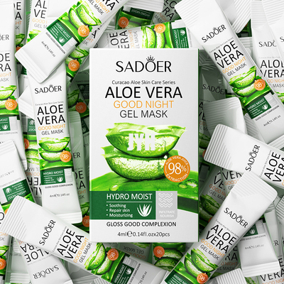 Blad Koreaan die van het schoonheids het Gezichtsmasker Bevochtigend Aloë Vera Skin Care Mask witten