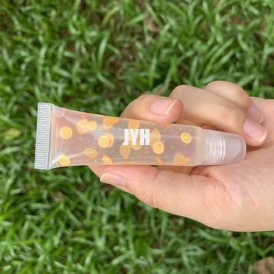 Private label Gloss Lip Oil Squeeze Tubes Plumping Fruit Geurige smaak