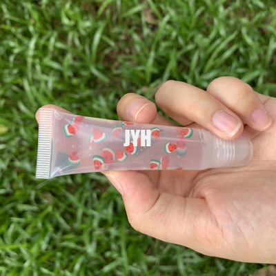 Private label Gloss Lip Oil Squeeze Tubes Plumping Fruit Geurige smaak