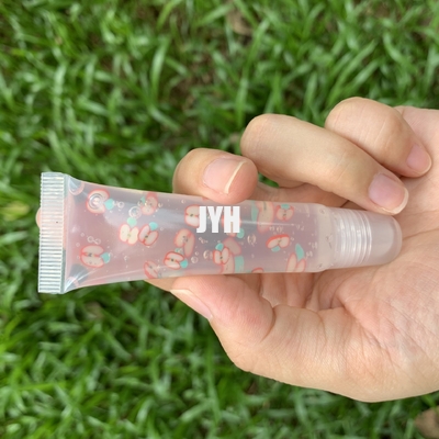 Private label Gloss Lip Oil Squeeze Tubes Plumping Fruit Geurige smaak