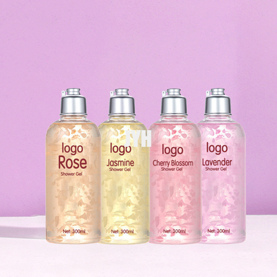 300 ml OEM huidverzorgingsproducten Petal Parfum Reinigingsmiddel Vochtinbrengend Douchegel