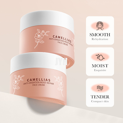 OEM huidverzorgingsproducten zonder geur Camellia Flower Anti-oxidant Moisturizing Repair Face Cream